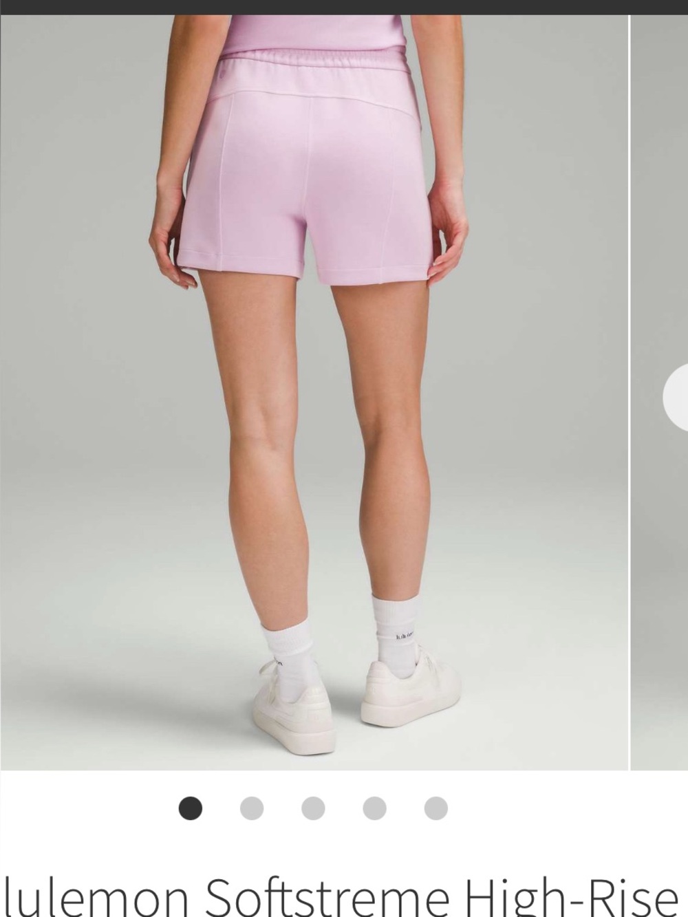 lululemon softstreme HR Lavender Pink Women's Athletic Shorts size 6 - Picture 5 of 5